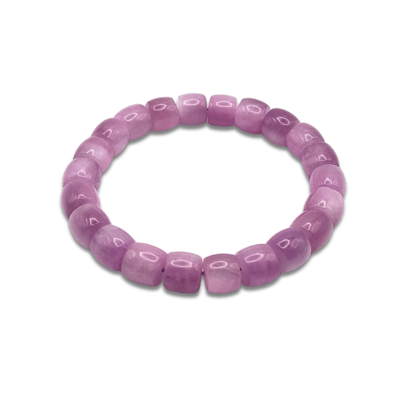 Superior Kunzite Drum Bracelet